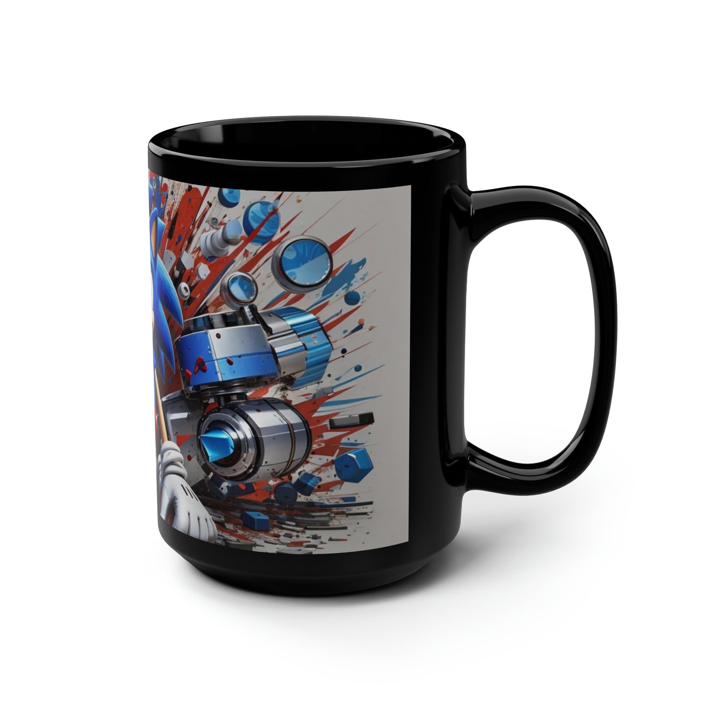 Black Mug, 15oz Sonic Mug