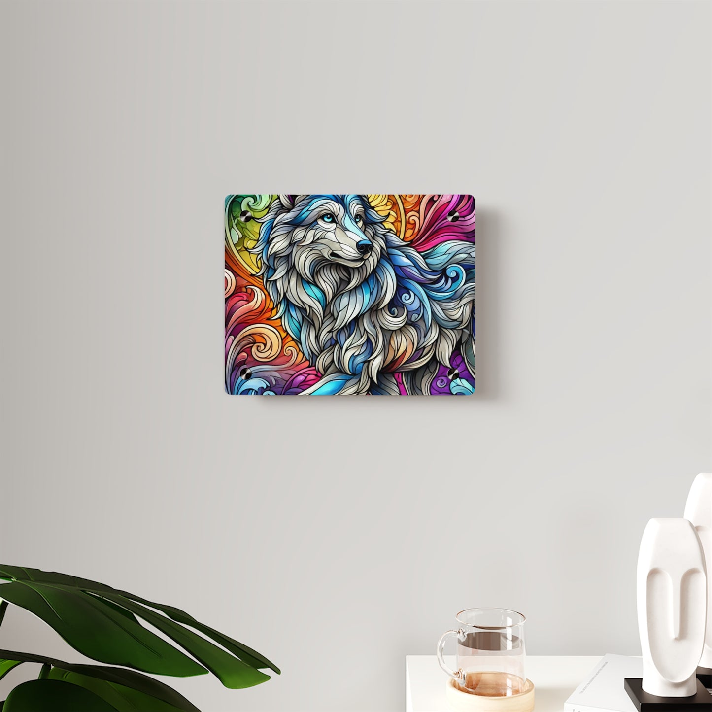 Majestic Wolf Translucent Acrylic Wall Art