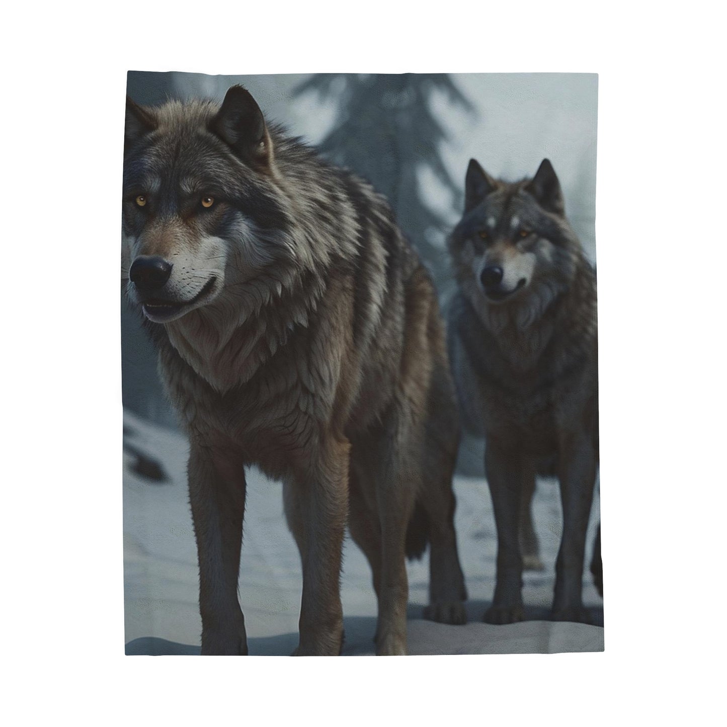 Velveteen Plush Blanket The Wolves