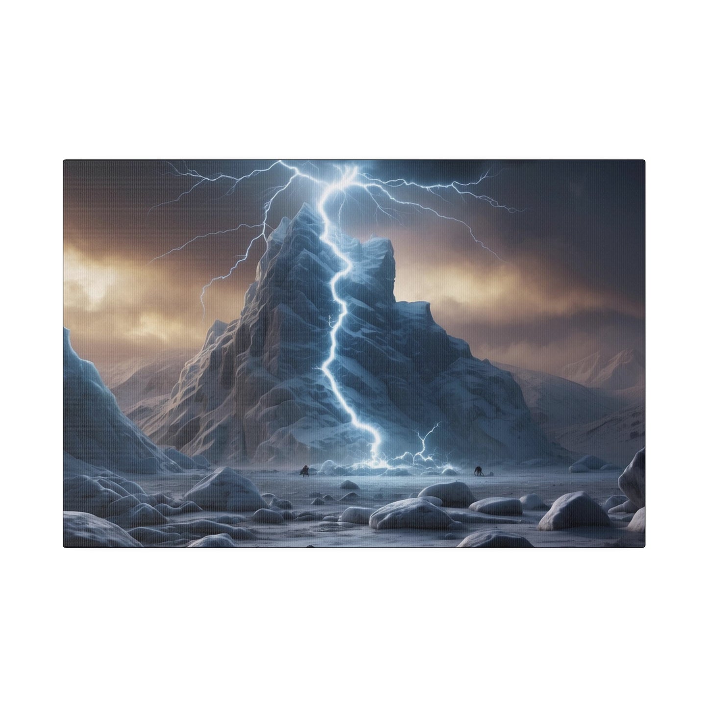 Matte Canvas, Stretched, 0.75" Lightning Strike