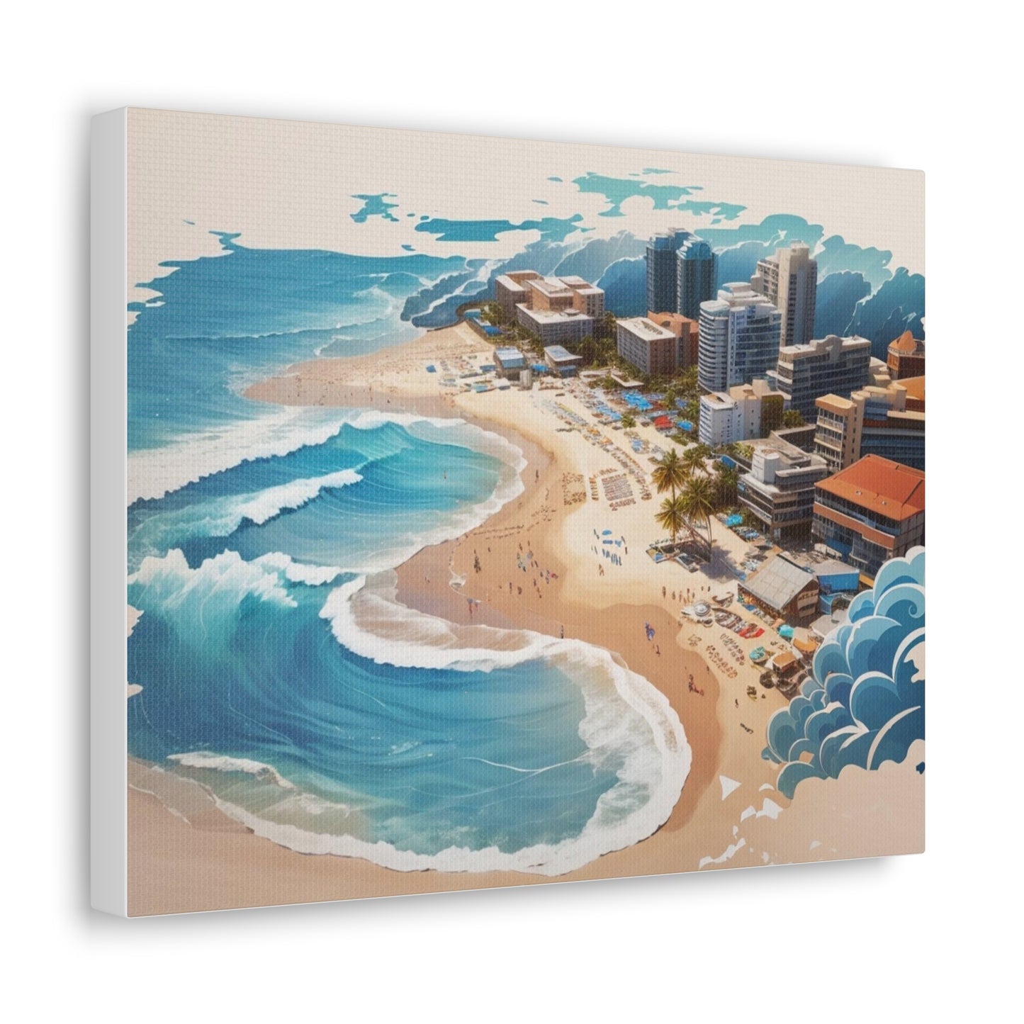 Canvas Gallery Wraps Beach Painting