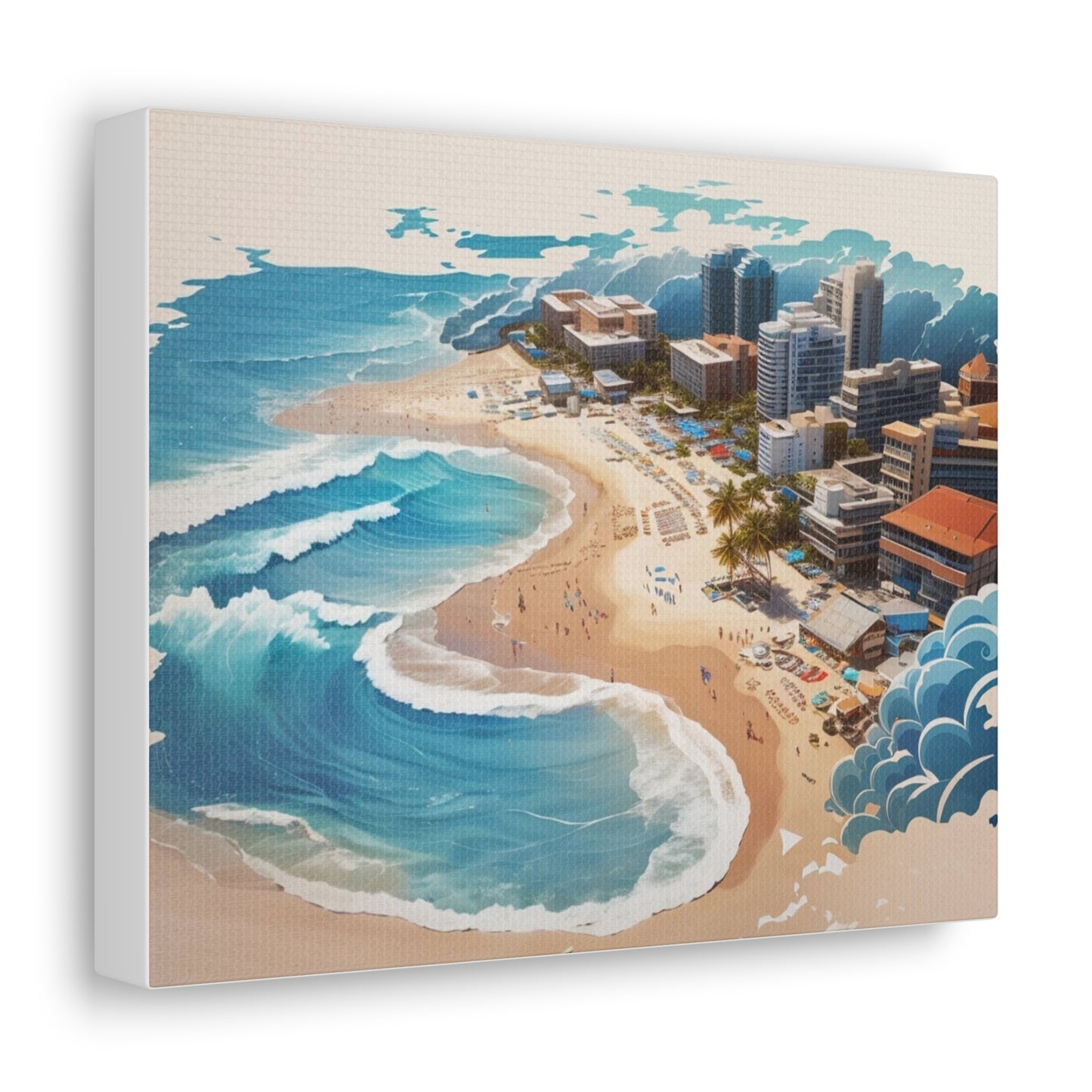 Canvas Gallery Wraps Beach Painting