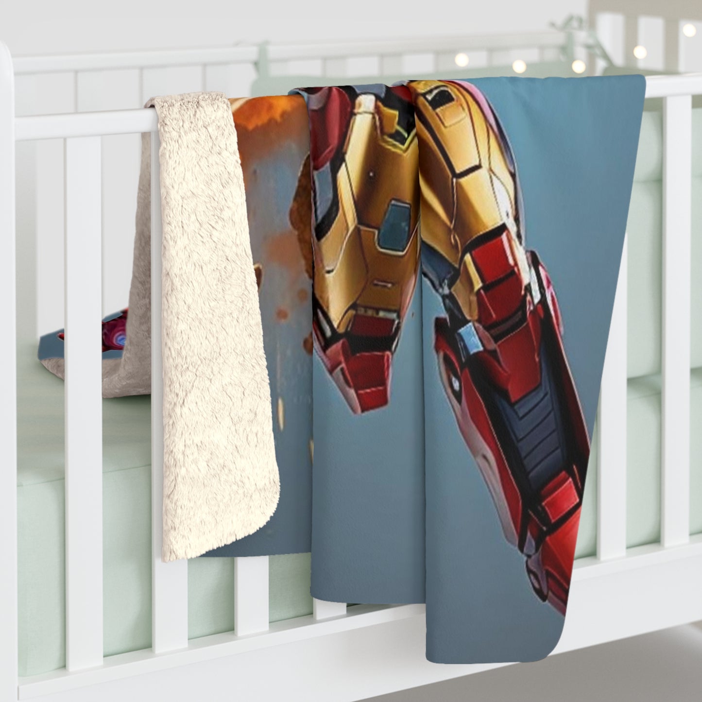 Sherpa Fleece Blanket Iron Man Blanket