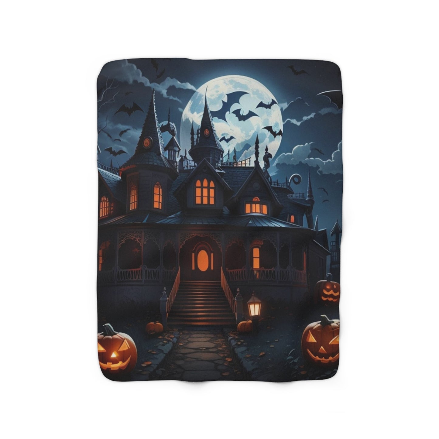 Sherpa Fleece Blanket Halloween Warm up