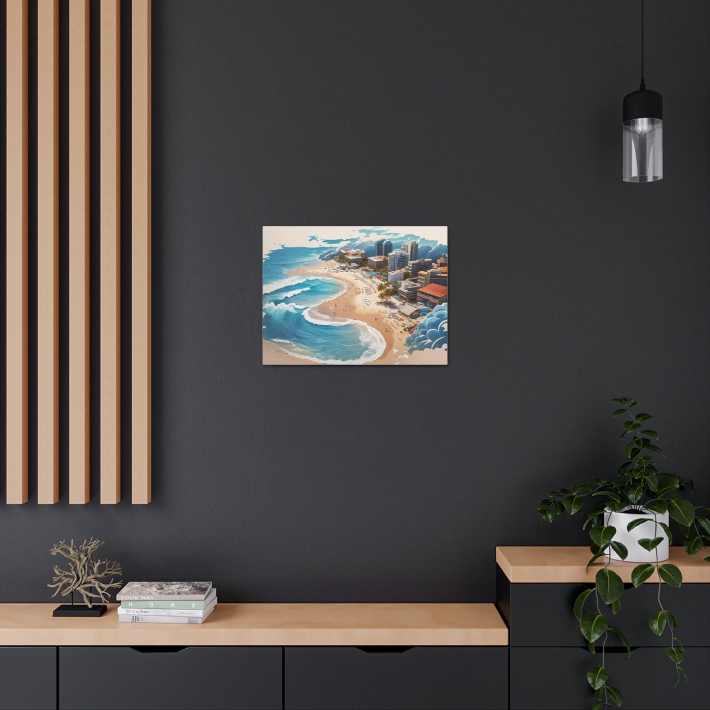 Canvas Gallery Wraps Beach Painting