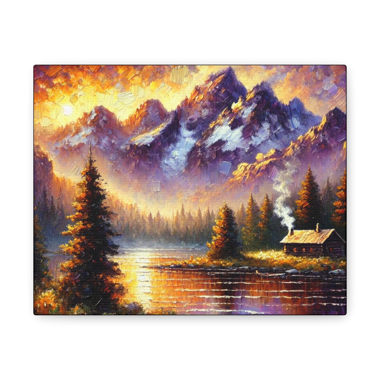 “Golden Dawn: Serenity in the Mountains”