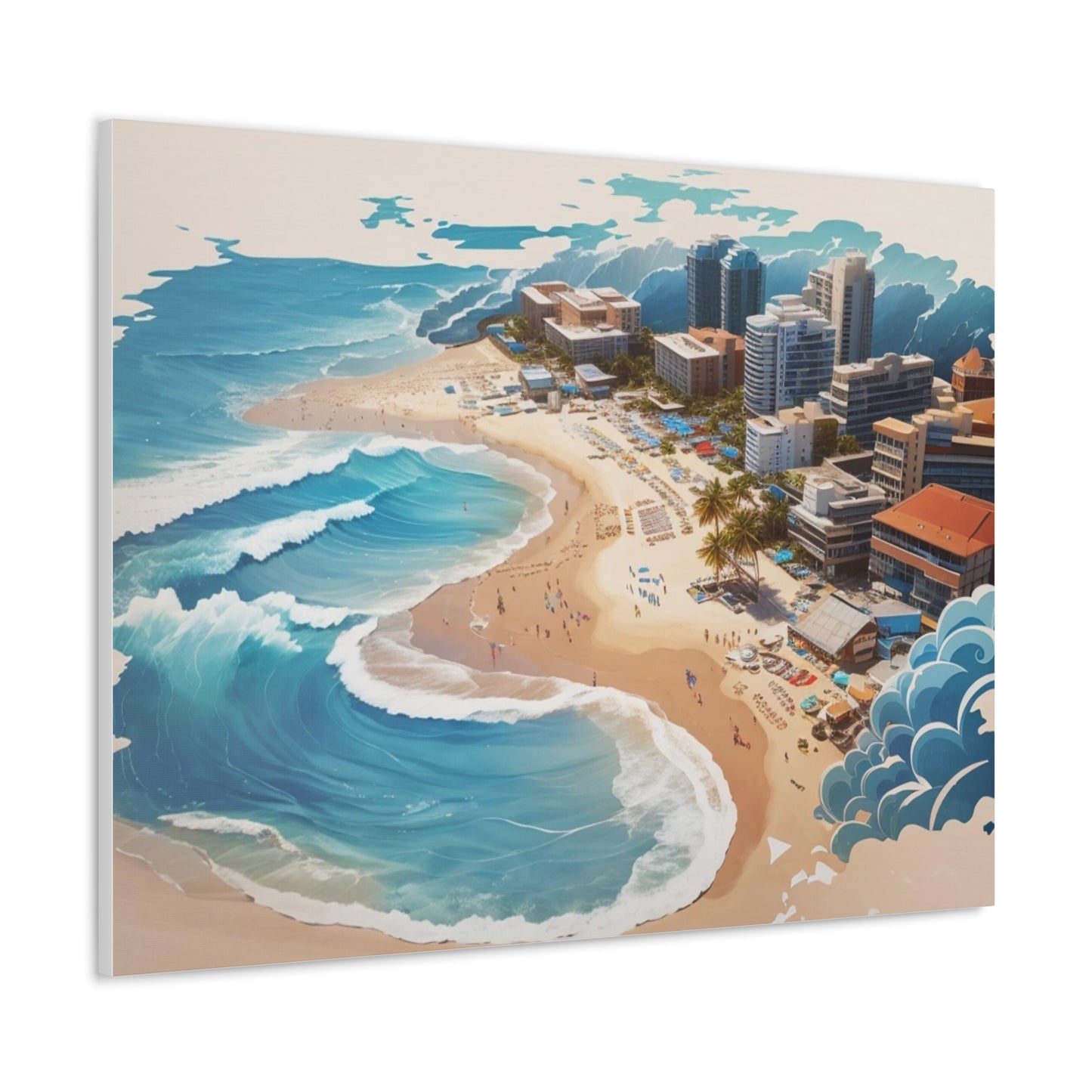 Canvas Gallery Wraps Beach Painting