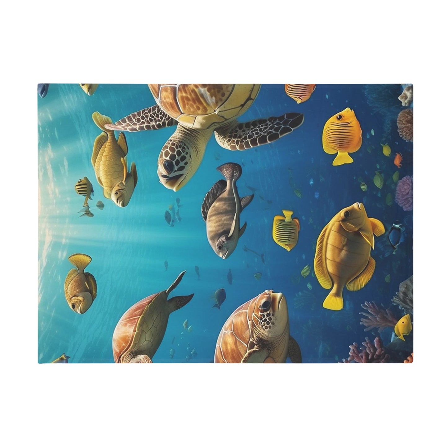 Plush Fleece Blanket Ocean Theme