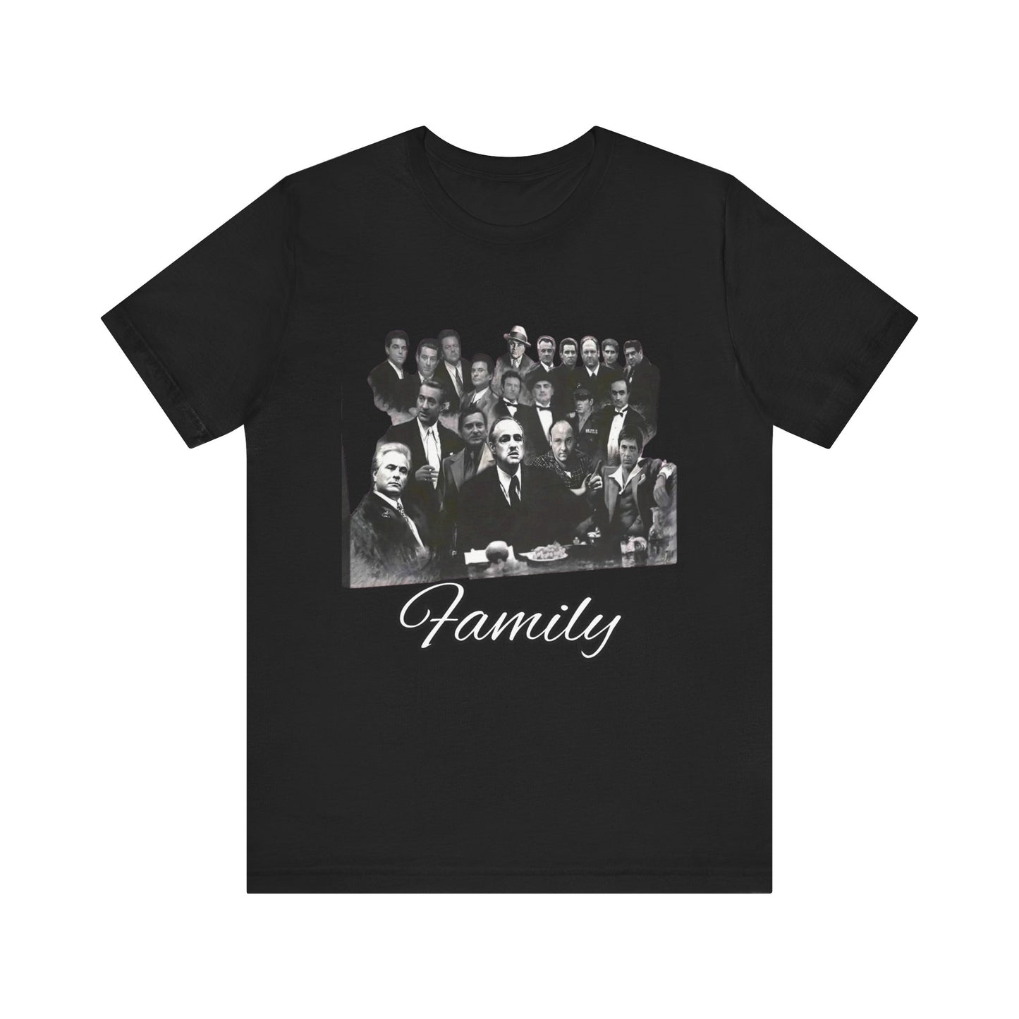 Classic Movie Godfather T-Shirt - Black and White Poster Print