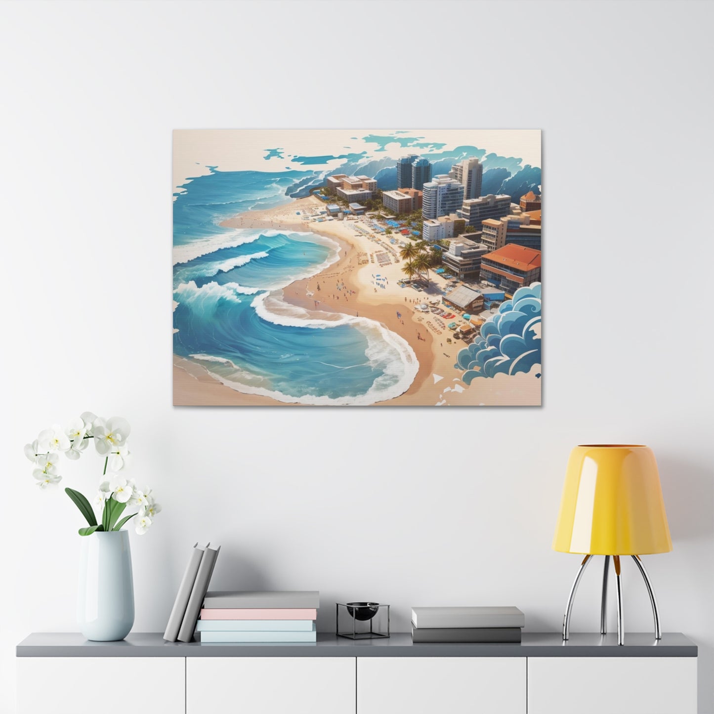 Canvas Gallery Wraps Beach Painting