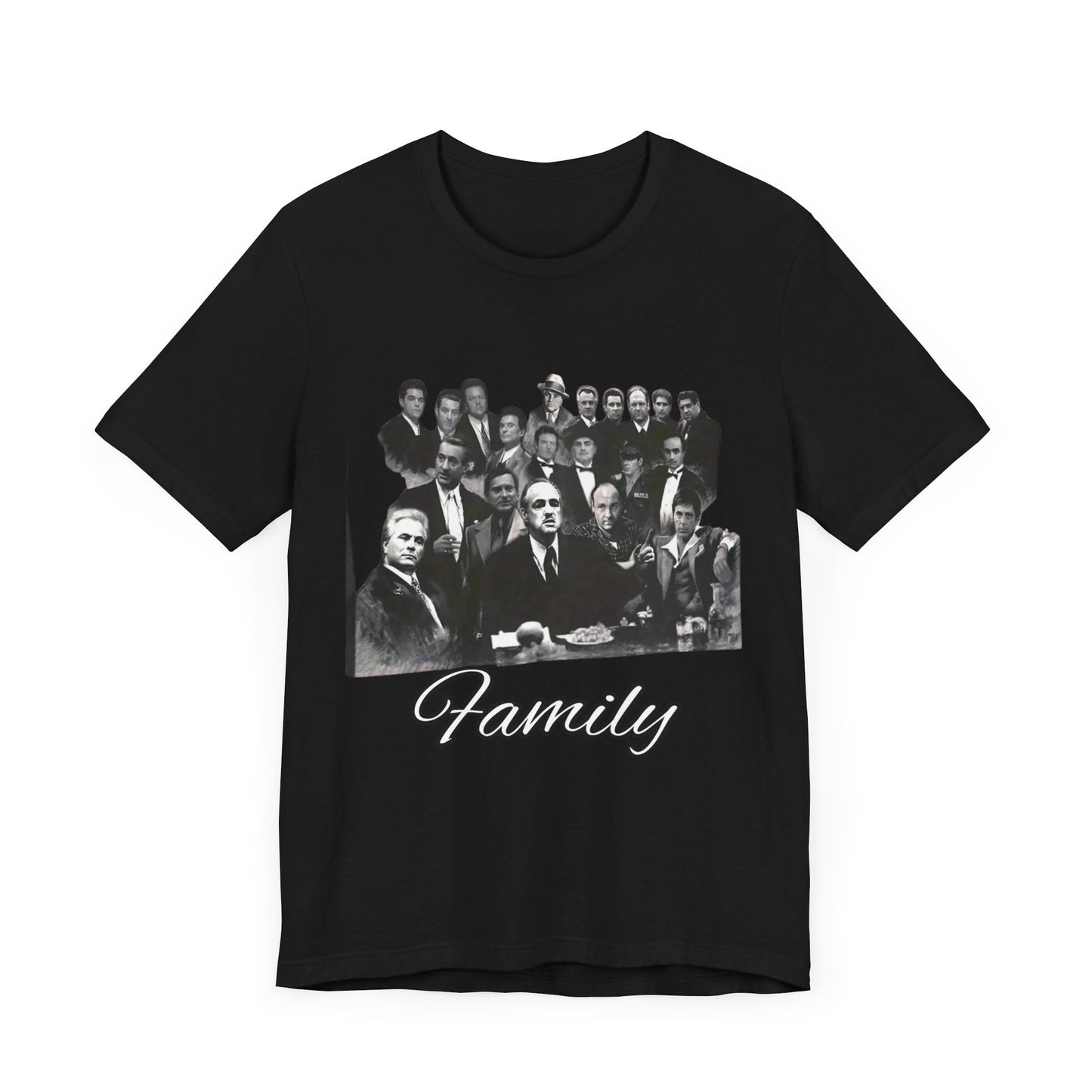 Classic Movie Godfather T-Shirt - Black and White Poster Print