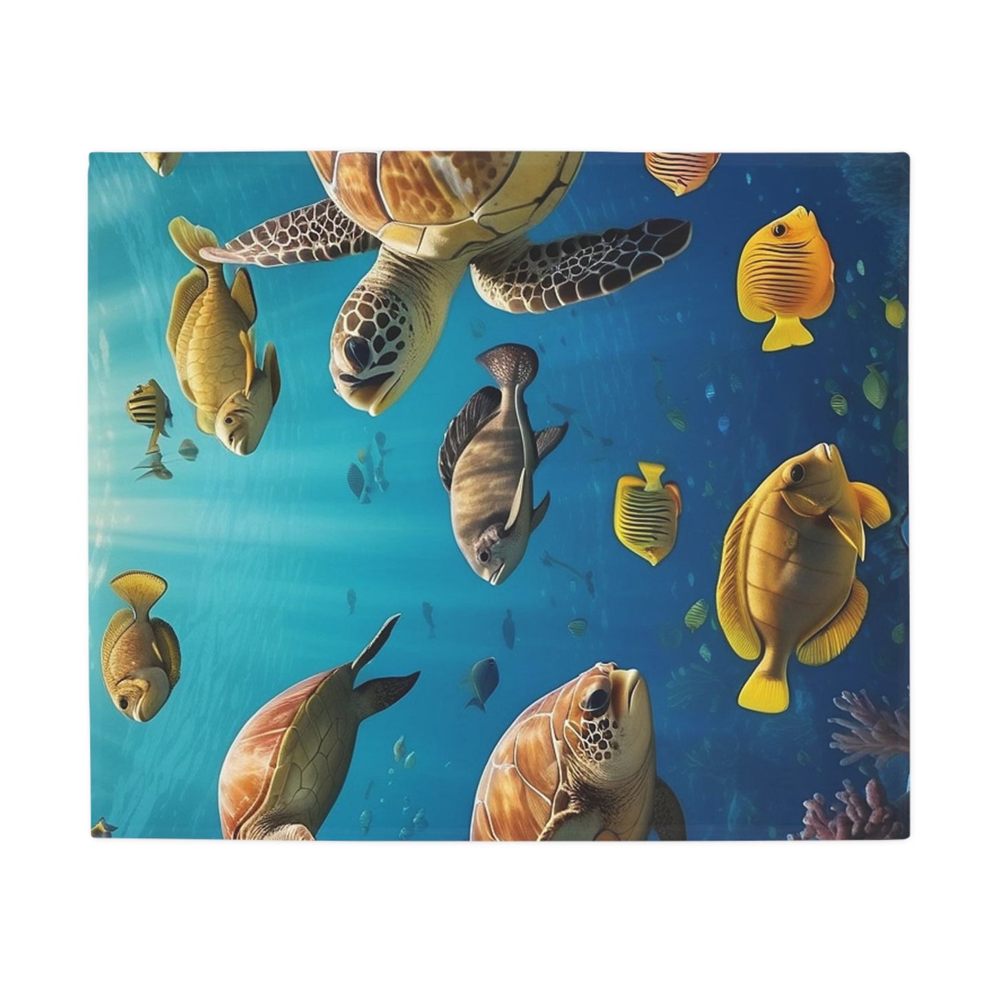 Plush Fleece Blanket Ocean Theme