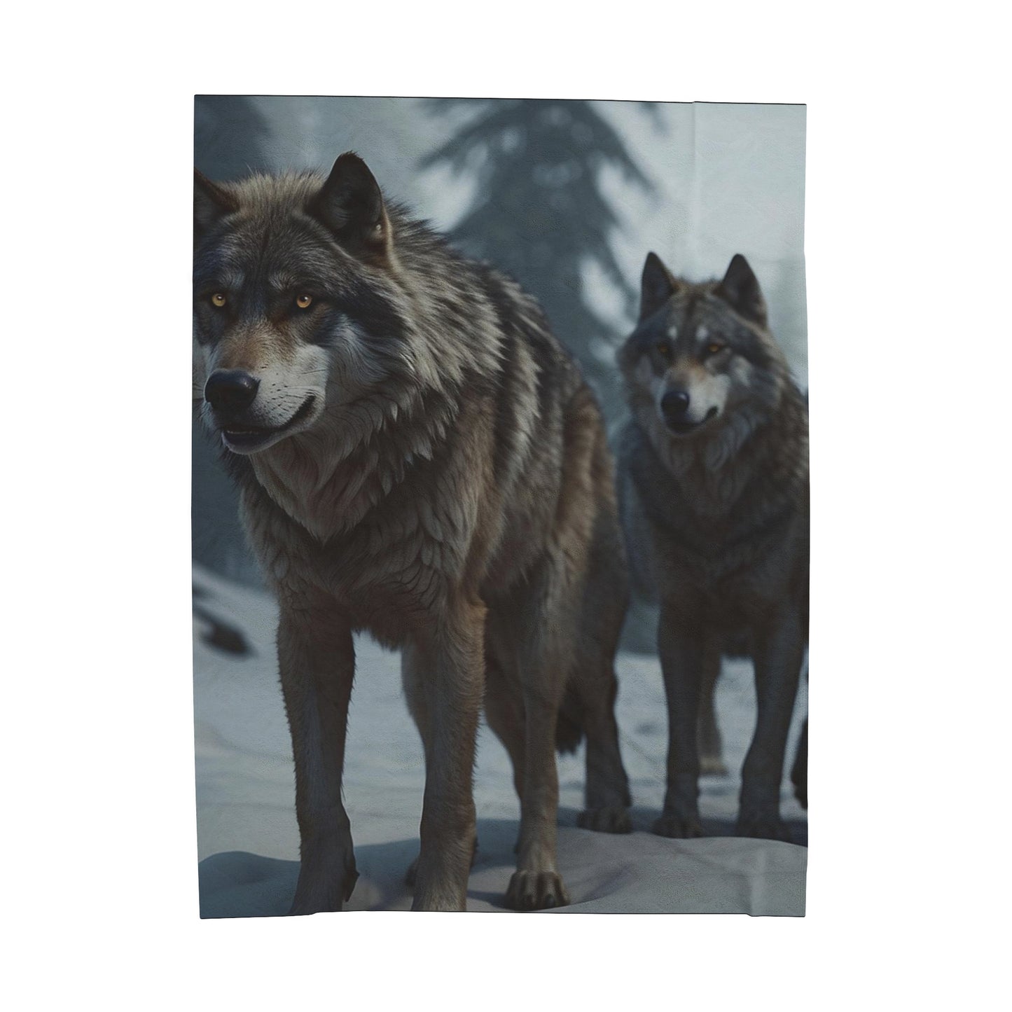 Velveteen Plush Blanket The Wolves