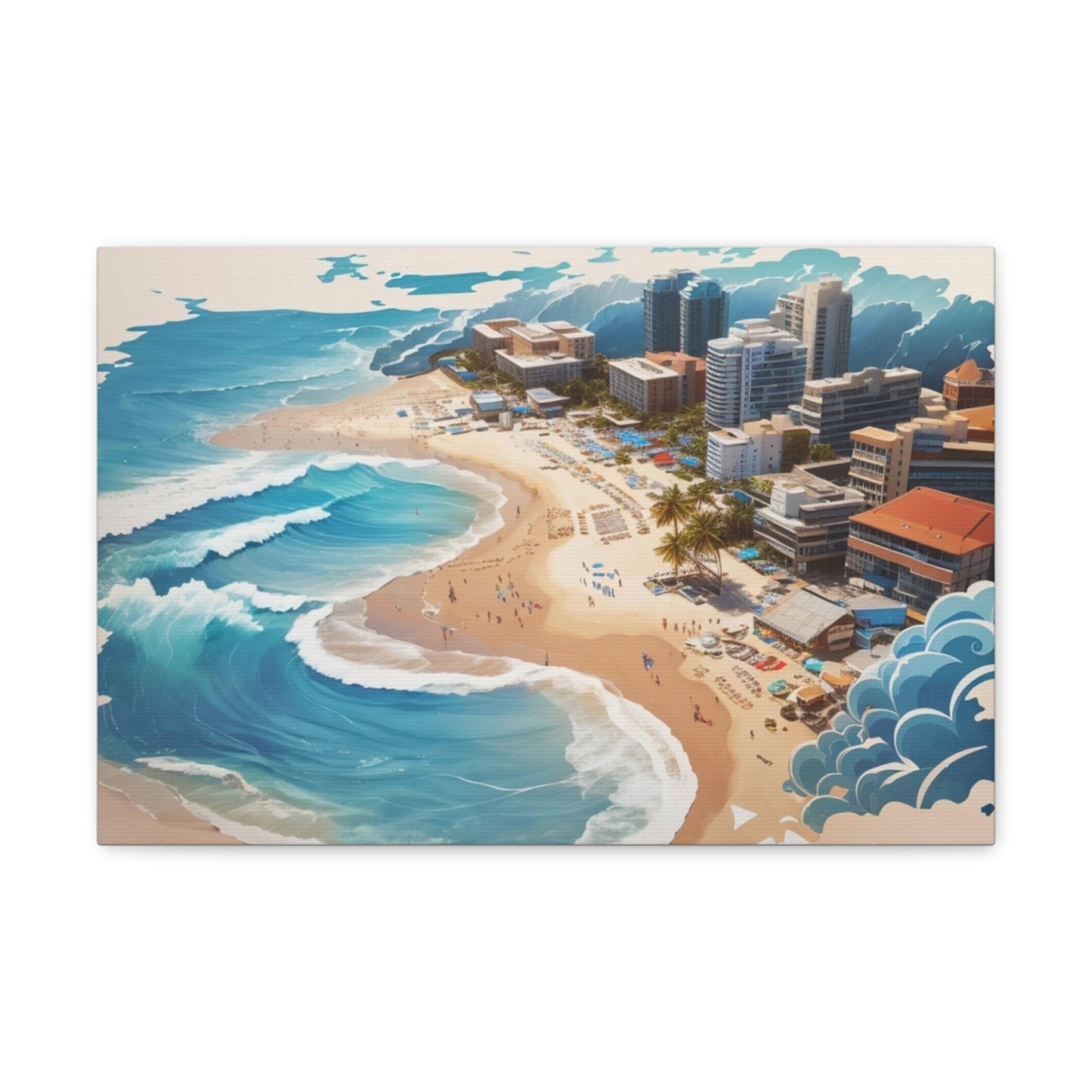 Canvas Gallery Wraps Beach Painting