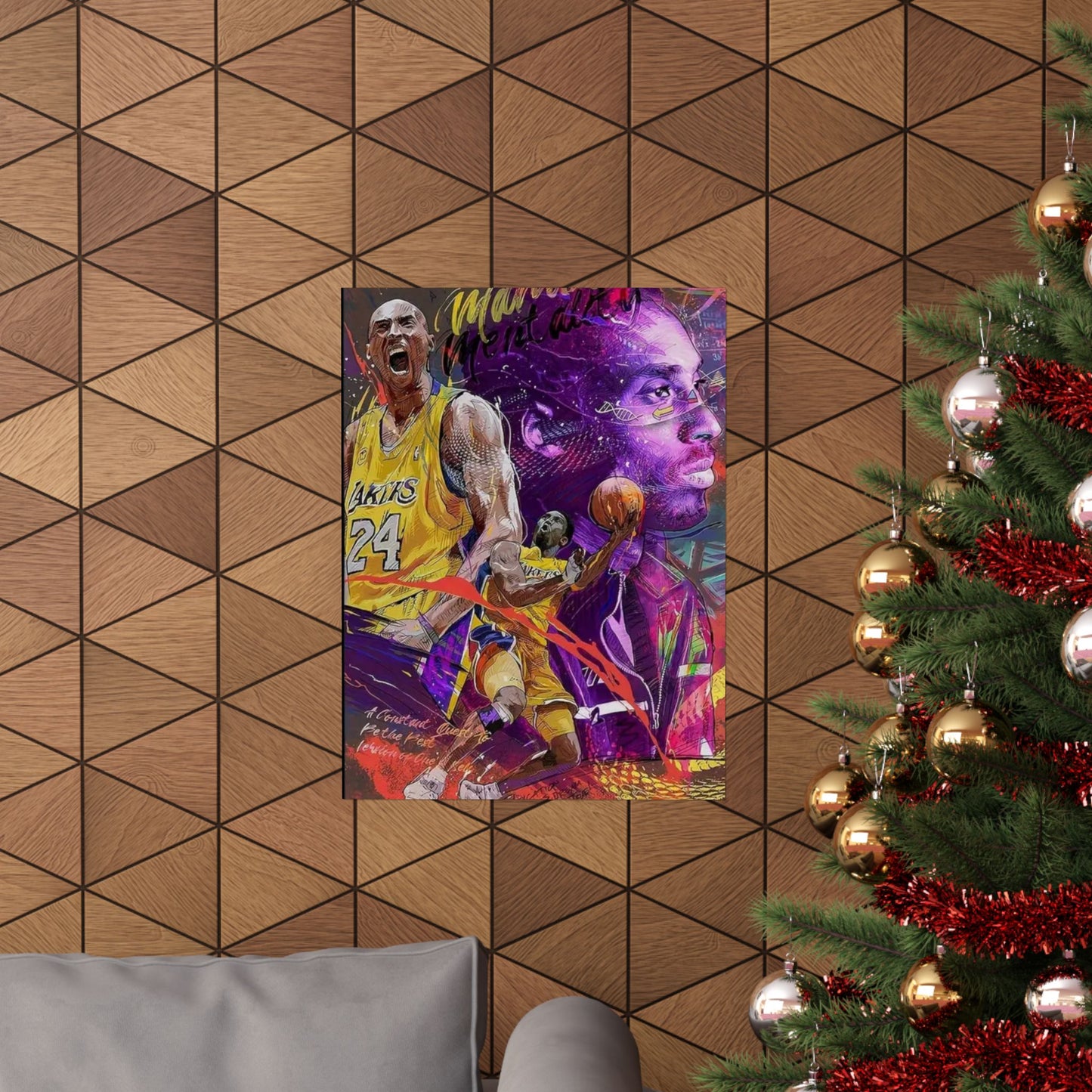 Mamba Mentality" Kobe Bryant Tribute Poster