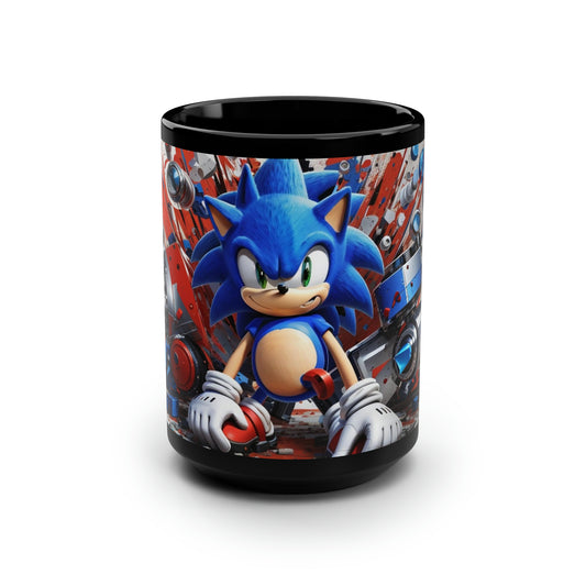 Black Mug, 15oz Sonic Mug