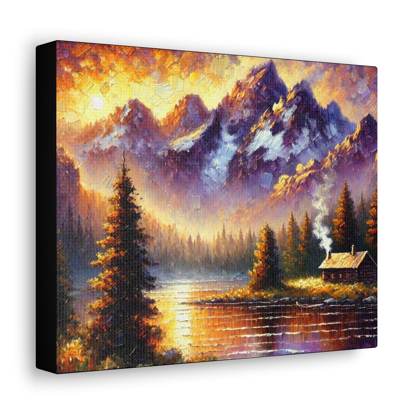 “Golden Dawn: Serenity in the Mountains”