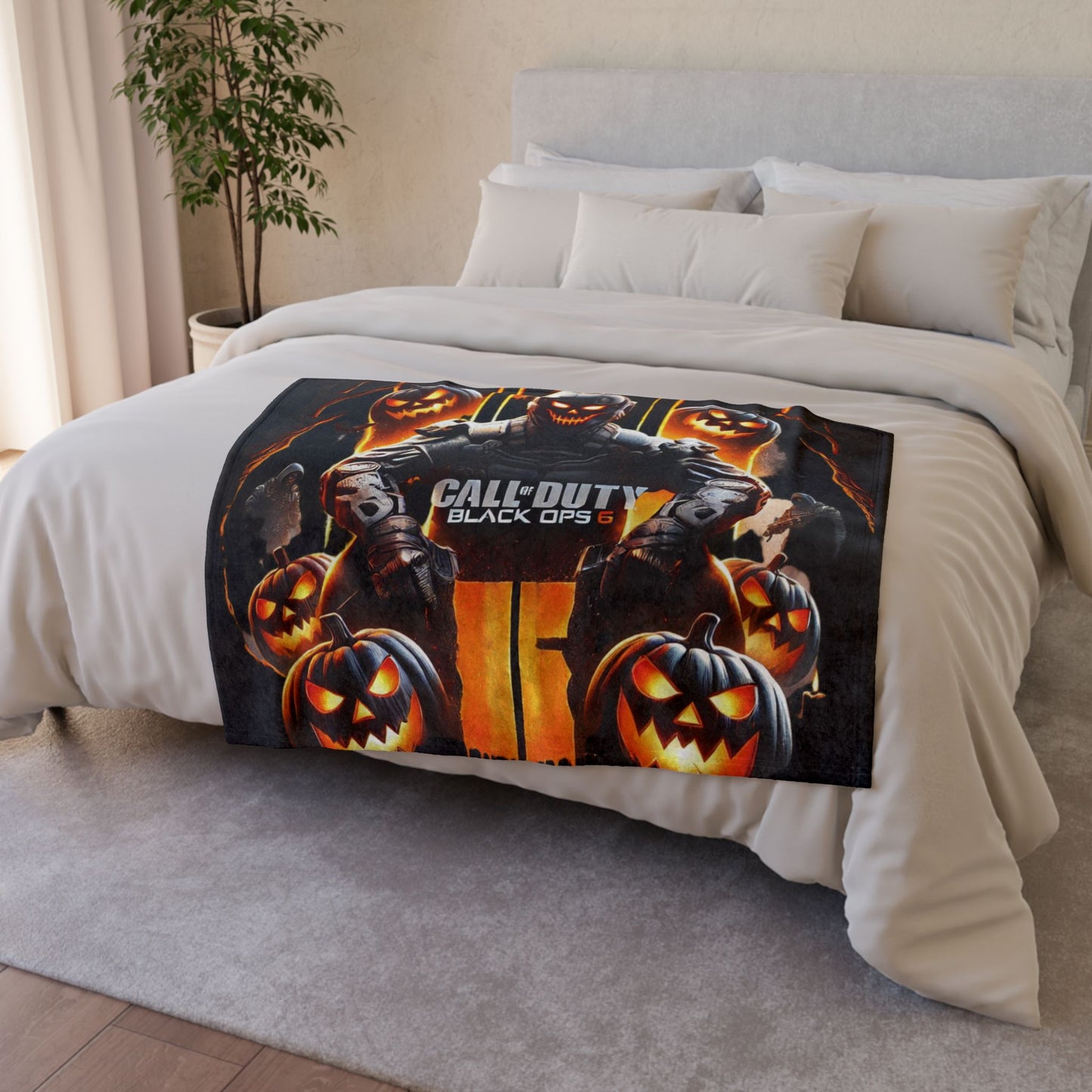 Call of Duty® Black Ops Six Halloween-Themed Blanket Soft Polyester