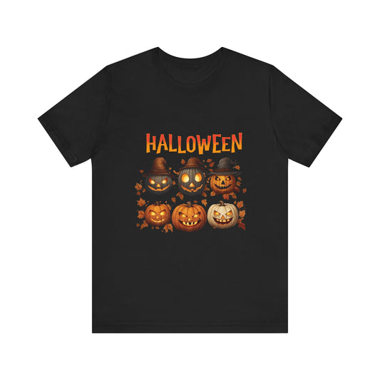 Unisex Jersey Short Sleeve Tee Halloween Pumpkins Patch