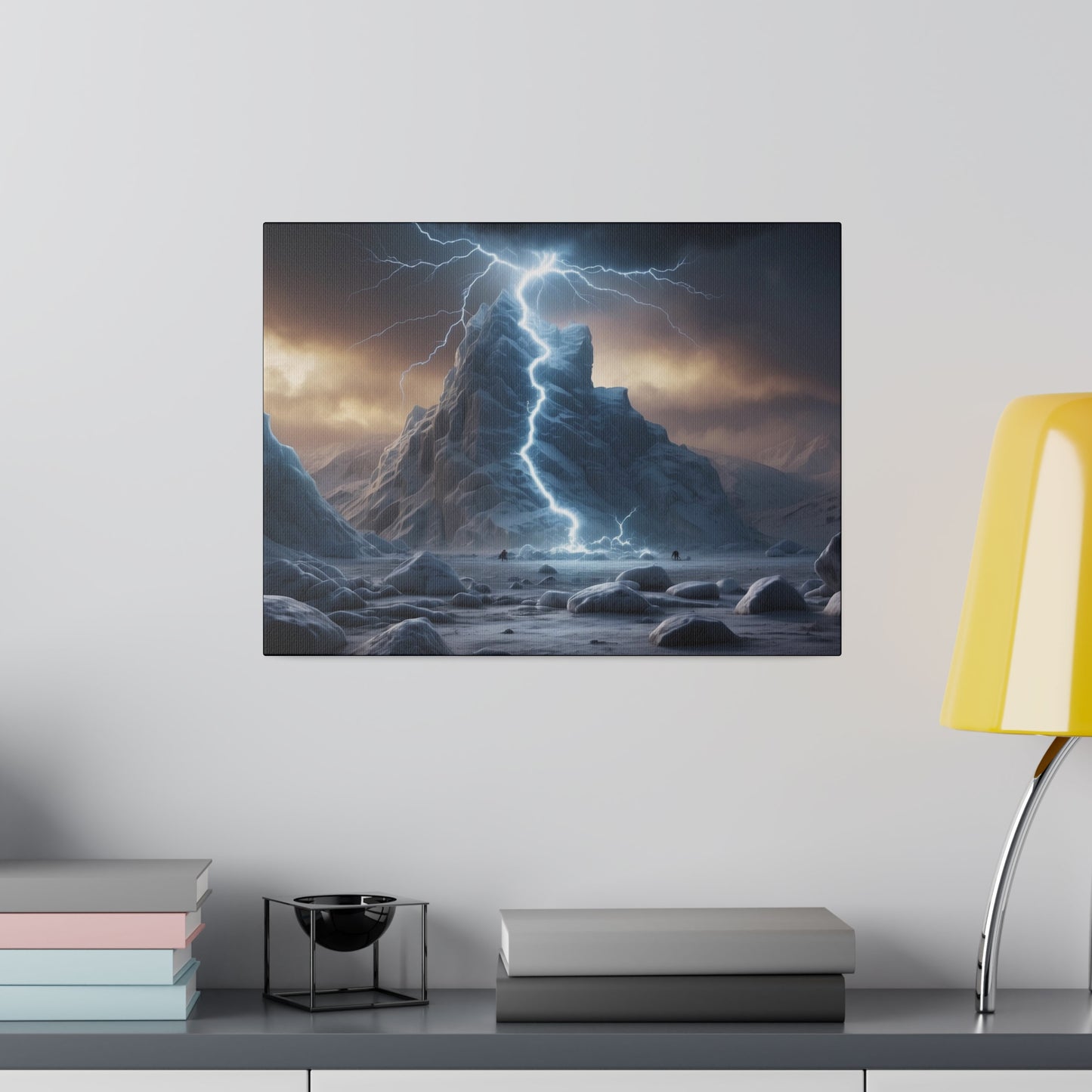 Matte Canvas, Stretched, 0.75" Lightning Strike