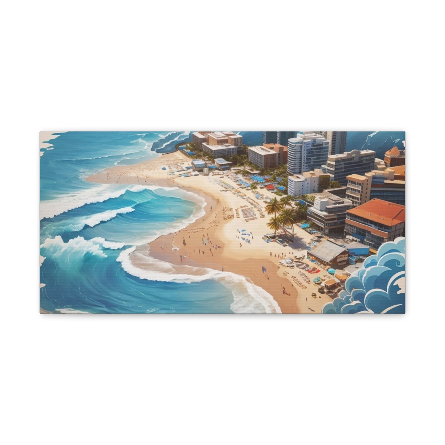 Canvas Gallery Wraps Beach Painting