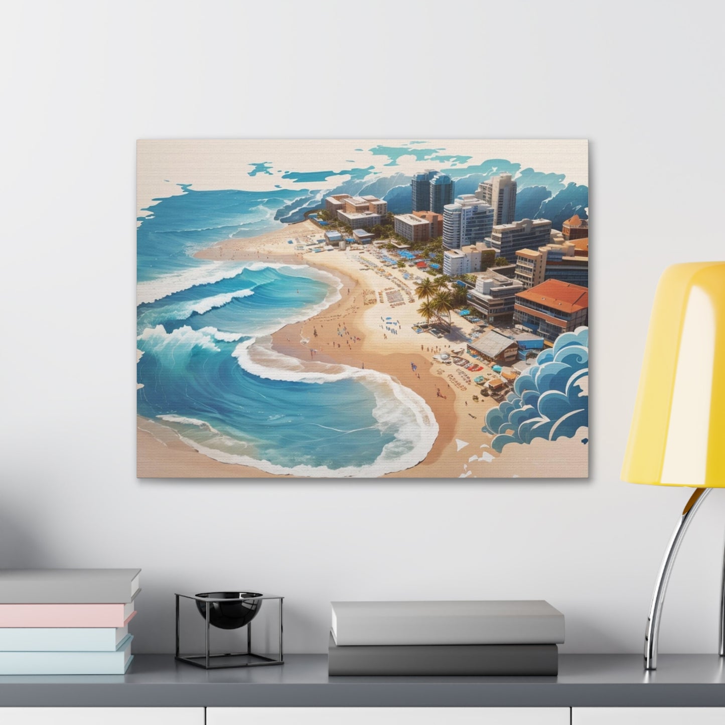 Canvas Gallery Wraps Beach Painting