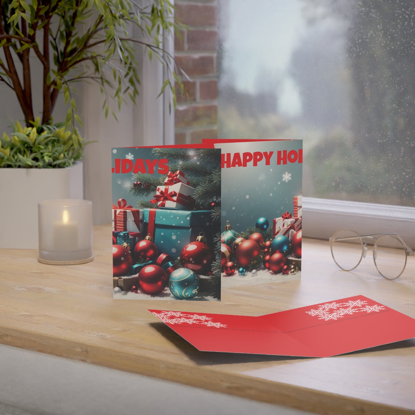 Greeting Cards (1, 10, 30, and 50pcs) Happy Holidays Cards Pack