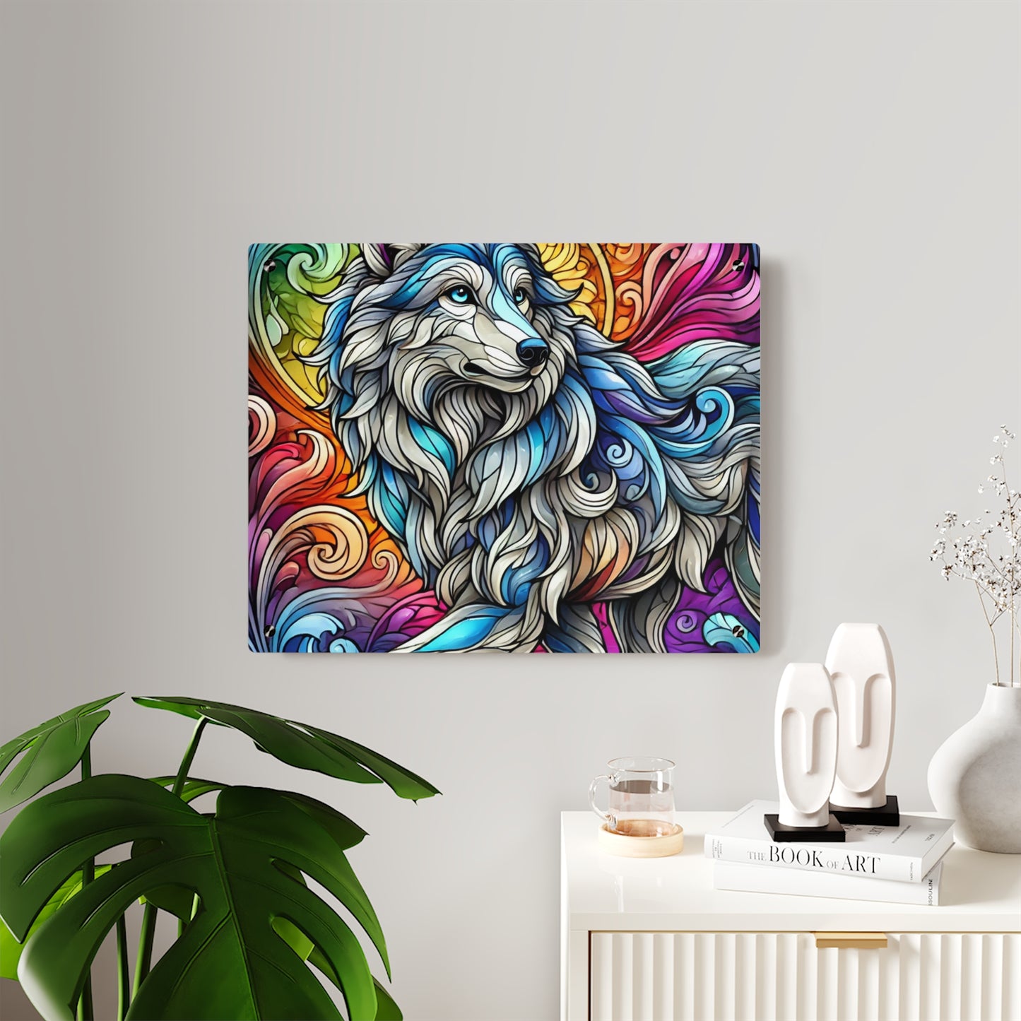 Majestic Wolf Translucent Acrylic Wall Art