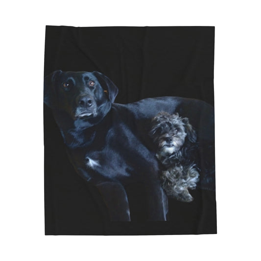 Velveteen Plush Blanket Pieper and Luna Personal Blanket