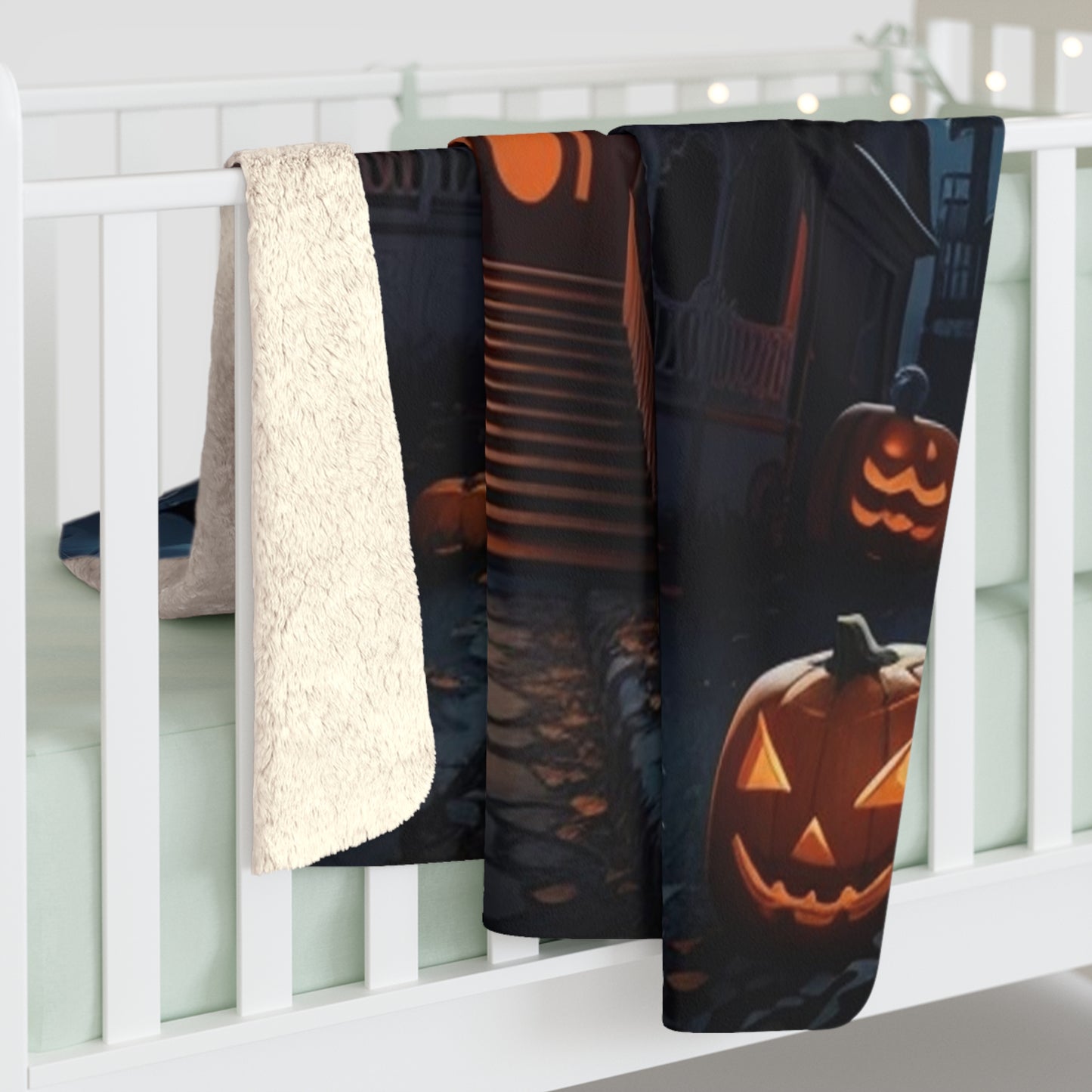 Sherpa Fleece Blanket Halloween Warm up