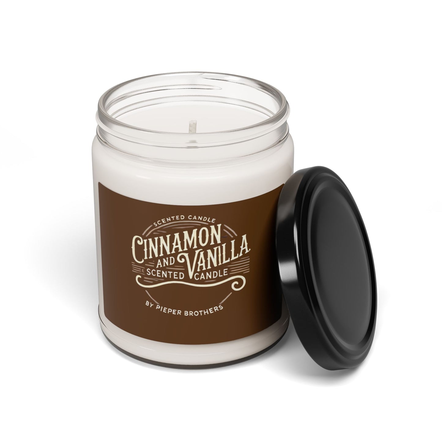 Scented Cinnamon & Vanilla Soy Candle, 9oz