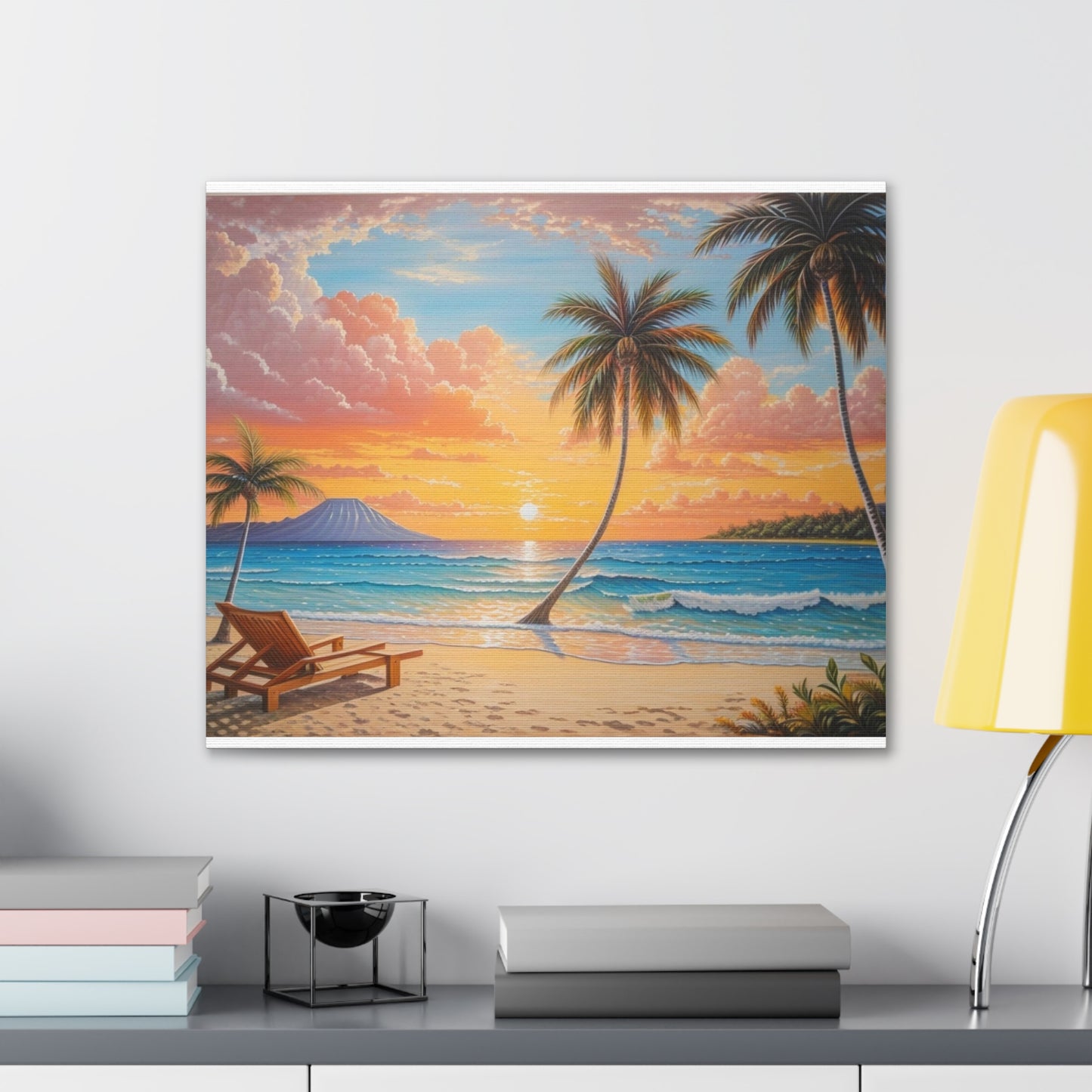 Canvas Gallery Wraps Beach oil Painting