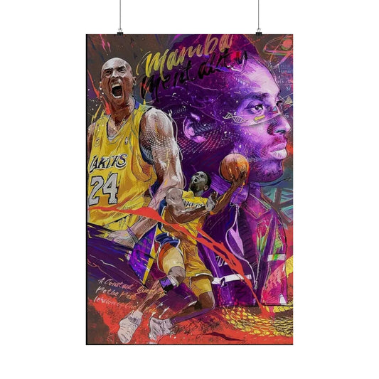 Mamba Mentality" Kobe Bryant Tribute Poster