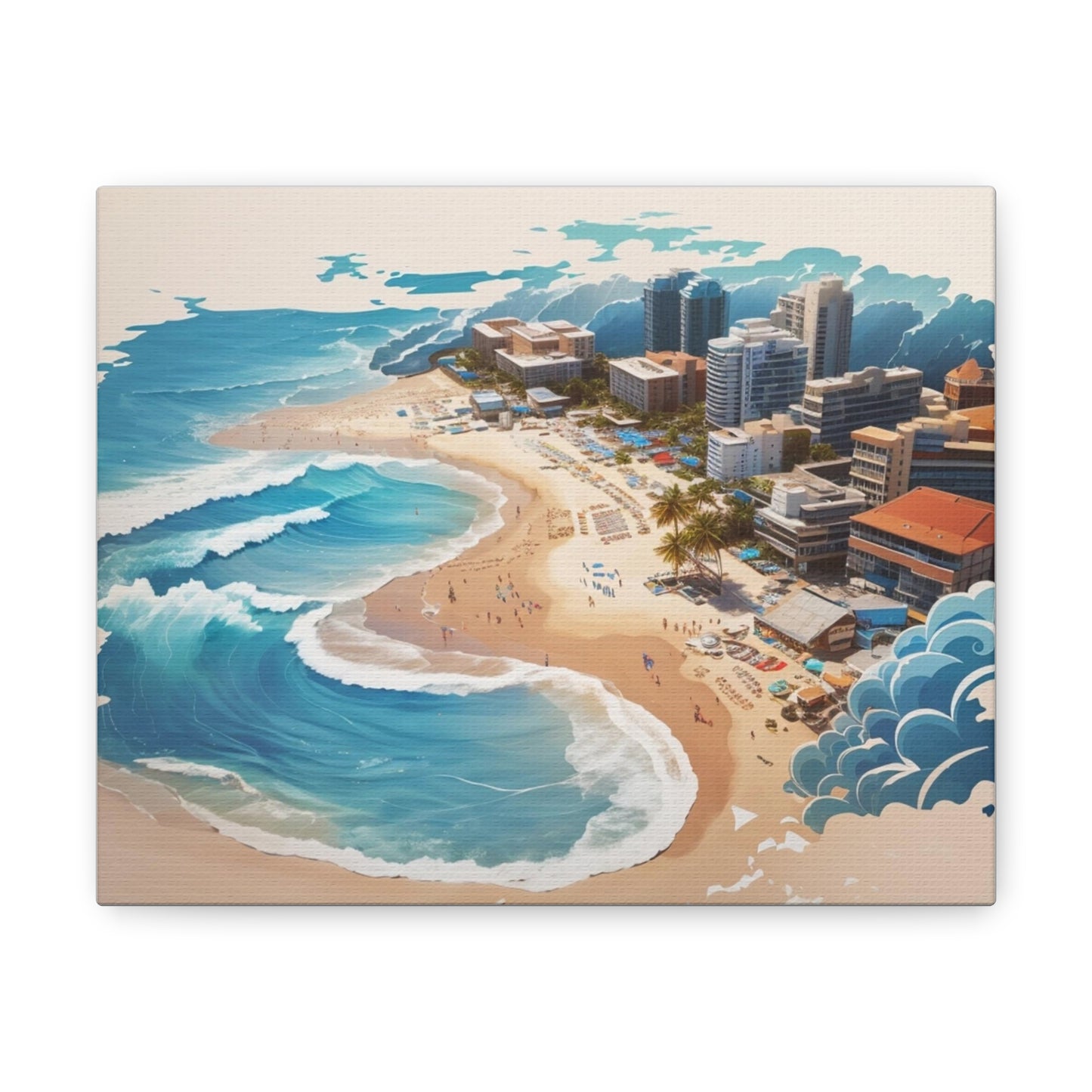 Canvas Gallery Wraps Beach Painting