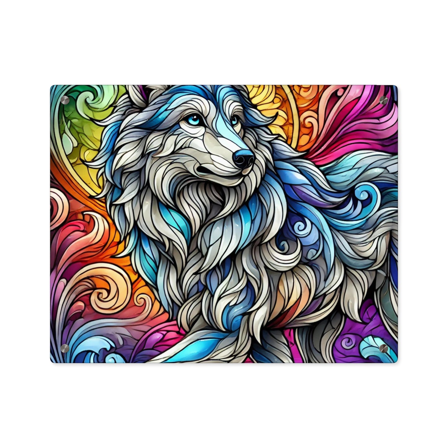 Majestic Wolf Translucent Acrylic Wall Art