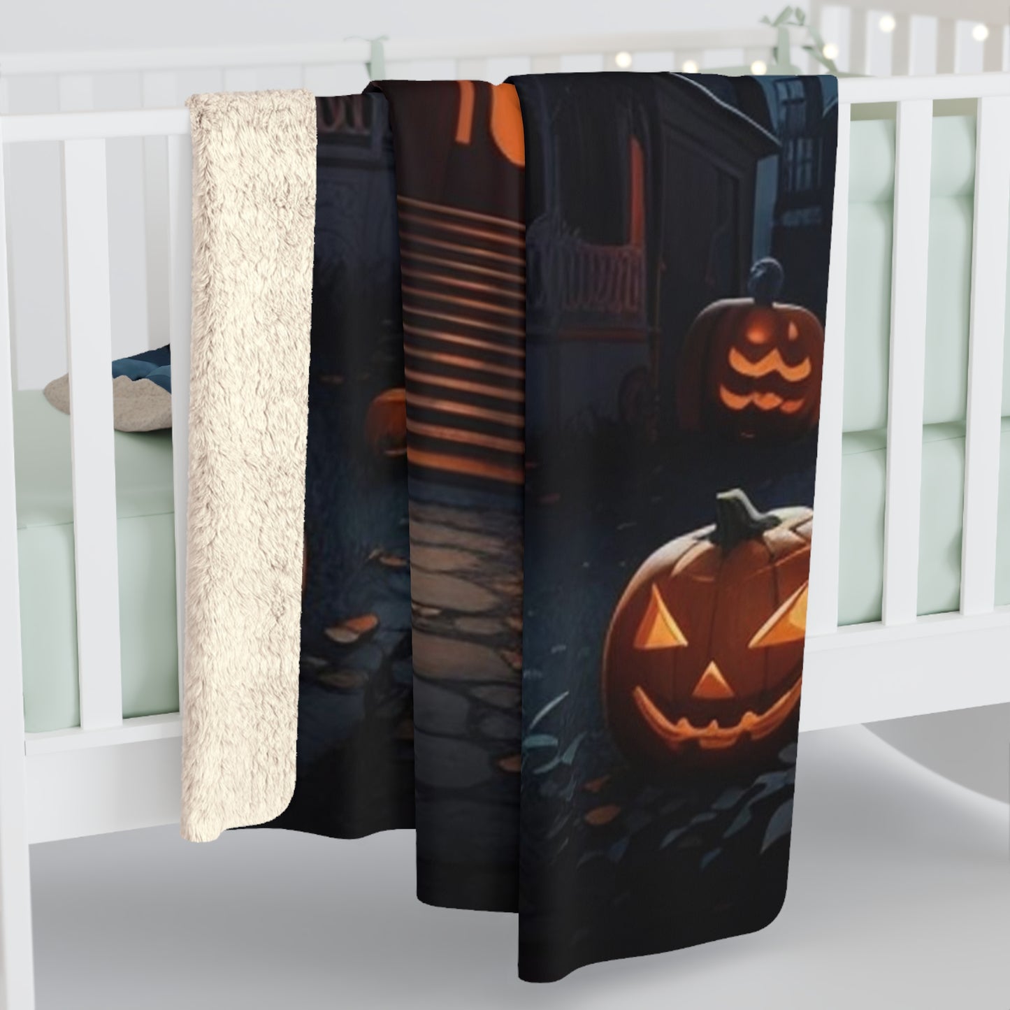 Sherpa Fleece Blanket Halloween Warm up