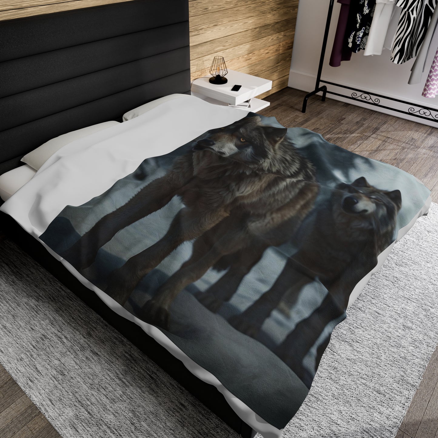 Velveteen Plush Blanket The Wolves