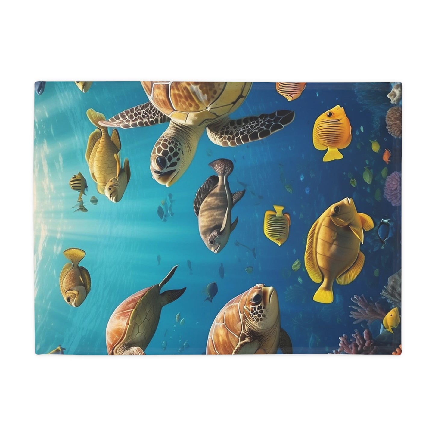 Plush Fleece Blanket Ocean Theme