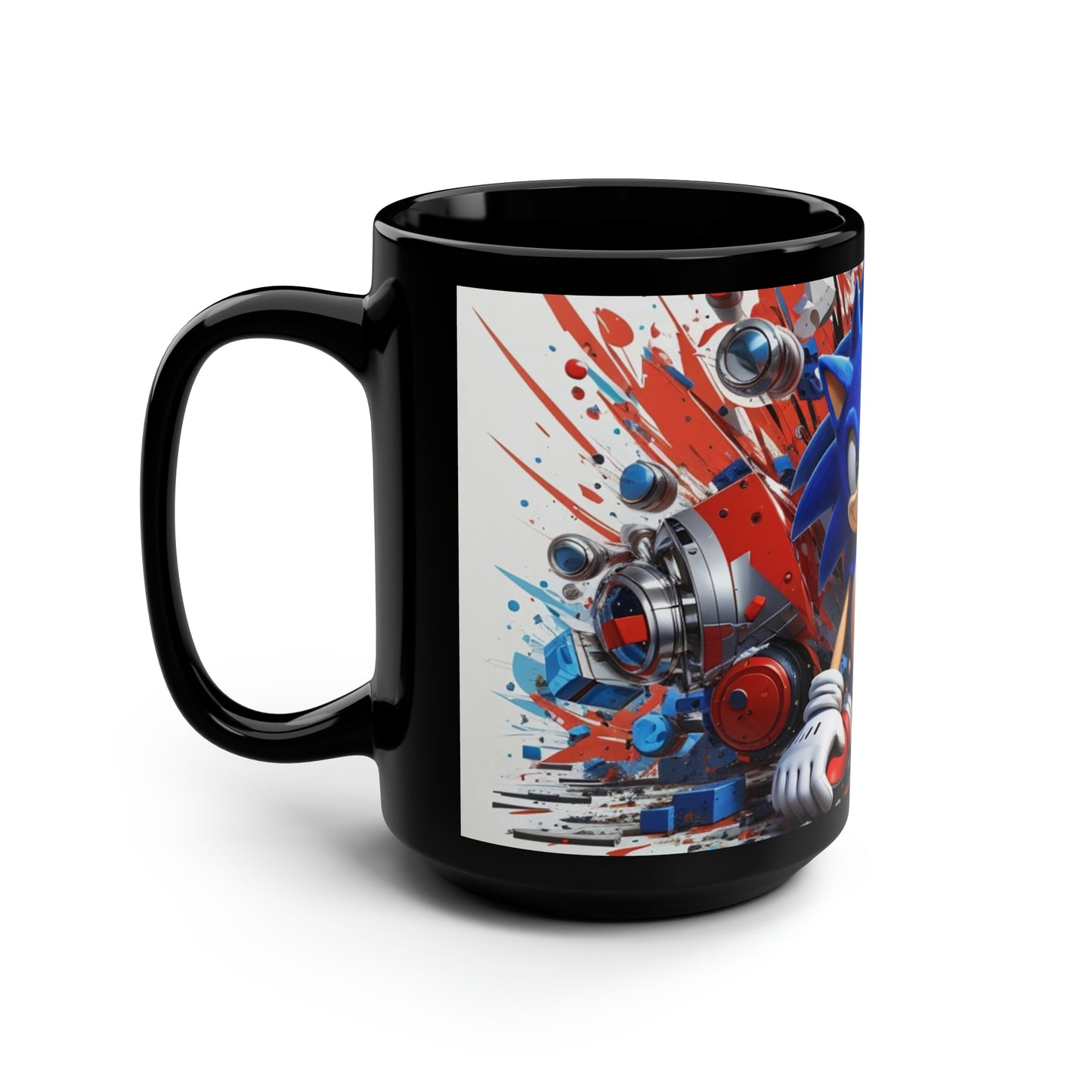 Black Mug, 15oz Sonic Mug