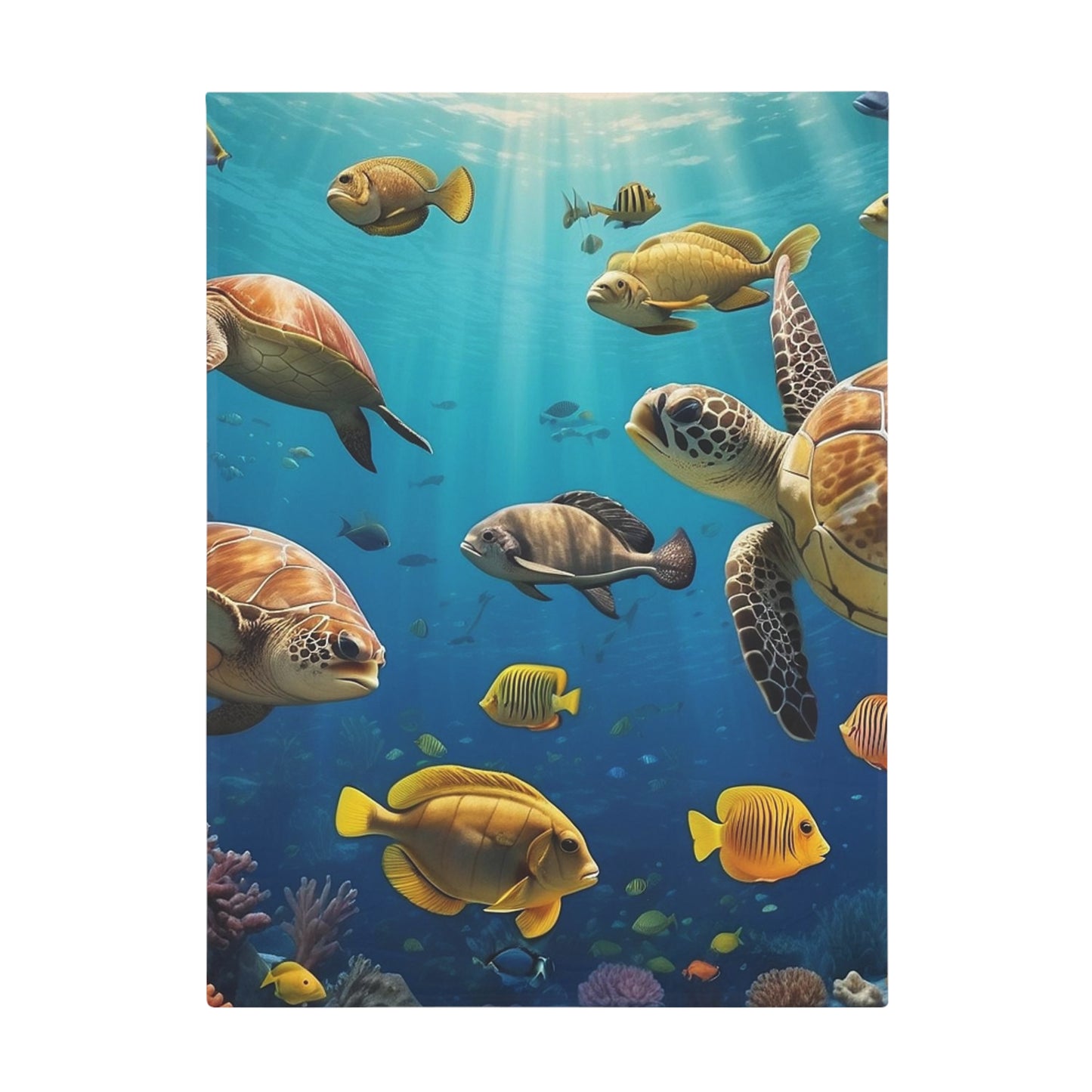 Plush Fleece Blanket Ocean Theme