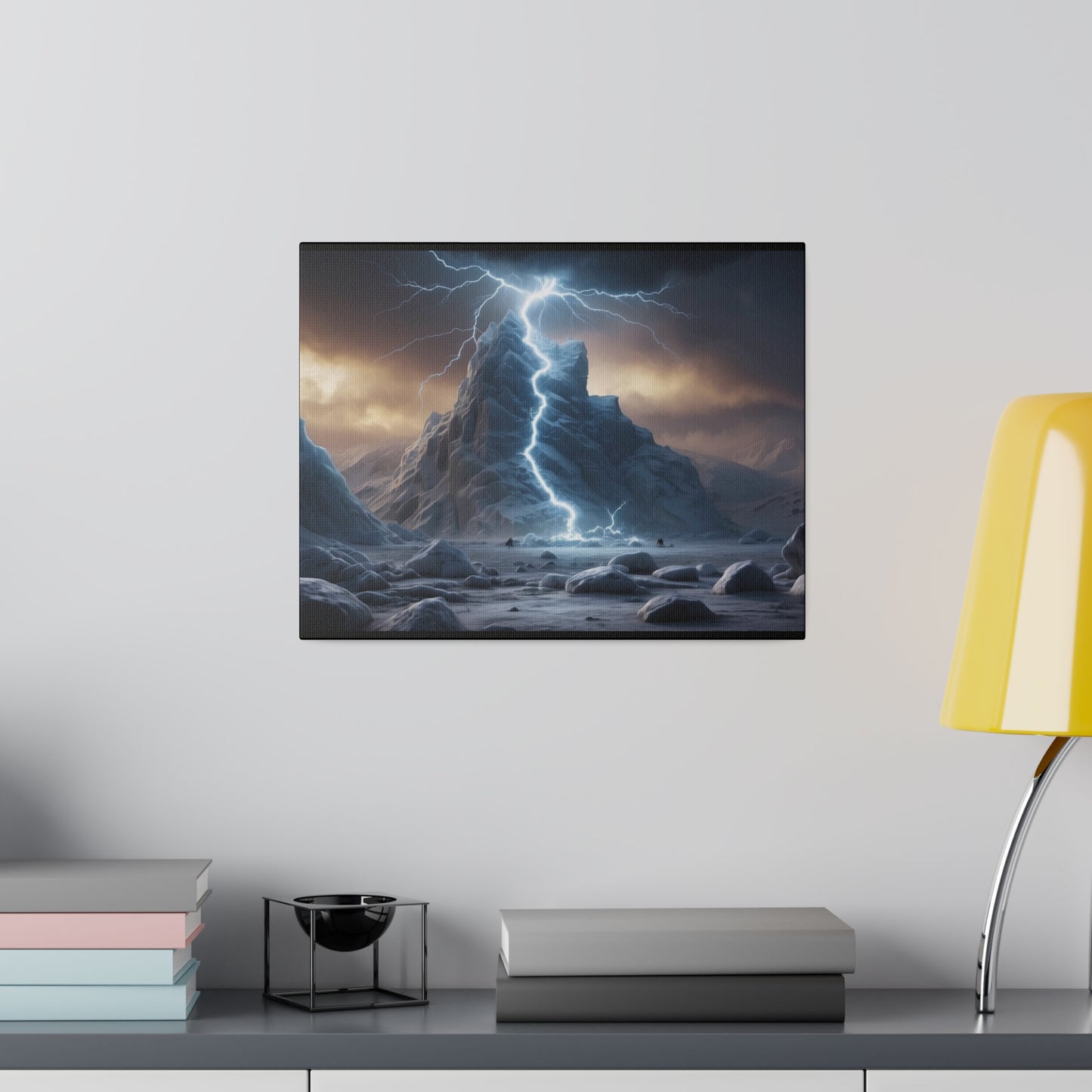 Matte Canvas, Stretched, 0.75" Lightning Strike