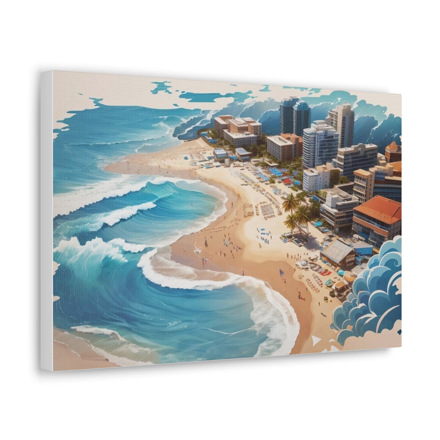 Canvas Gallery Wraps Beach Painting