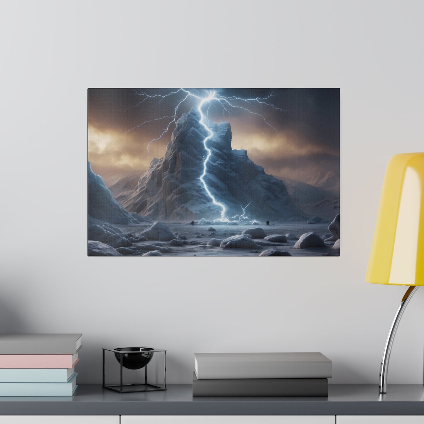 Matte Canvas, Stretched, 0.75" Lightning Strike