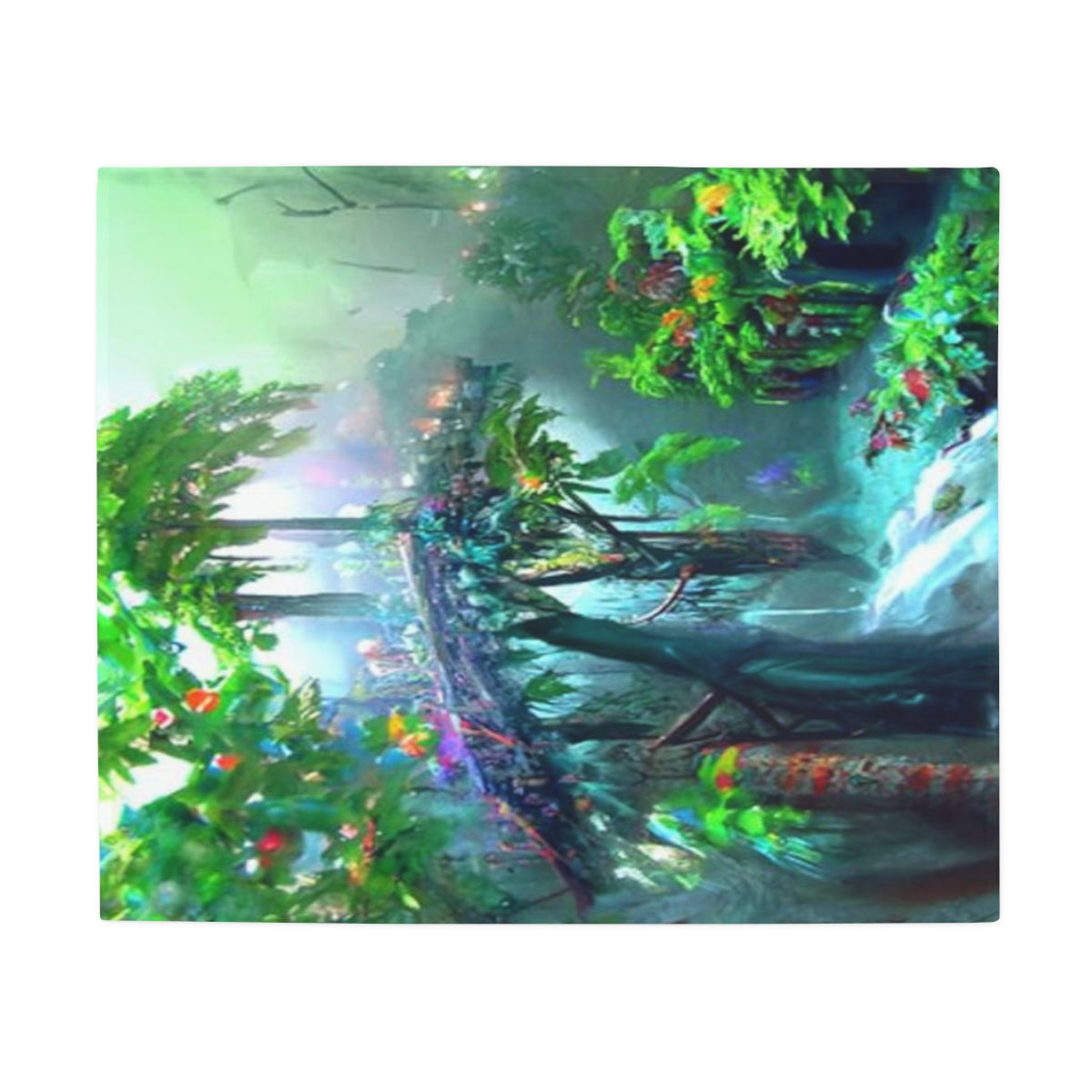 Plush Fleece Blanket Rainforest