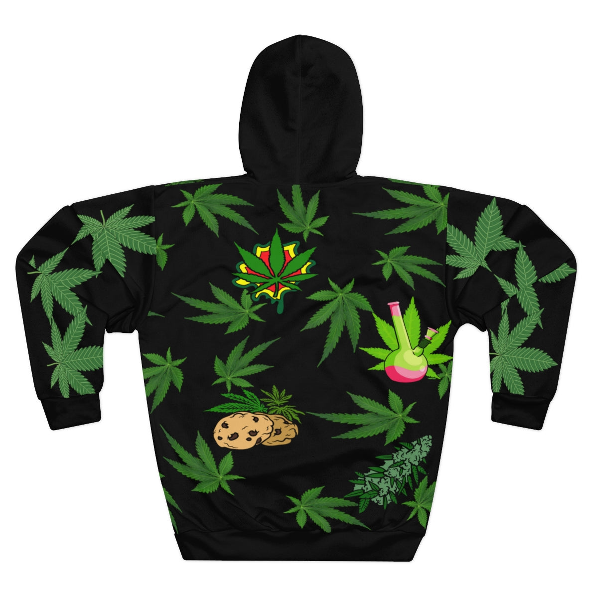 AOP Unisex Pullover Hoodie Ganja Hoodie