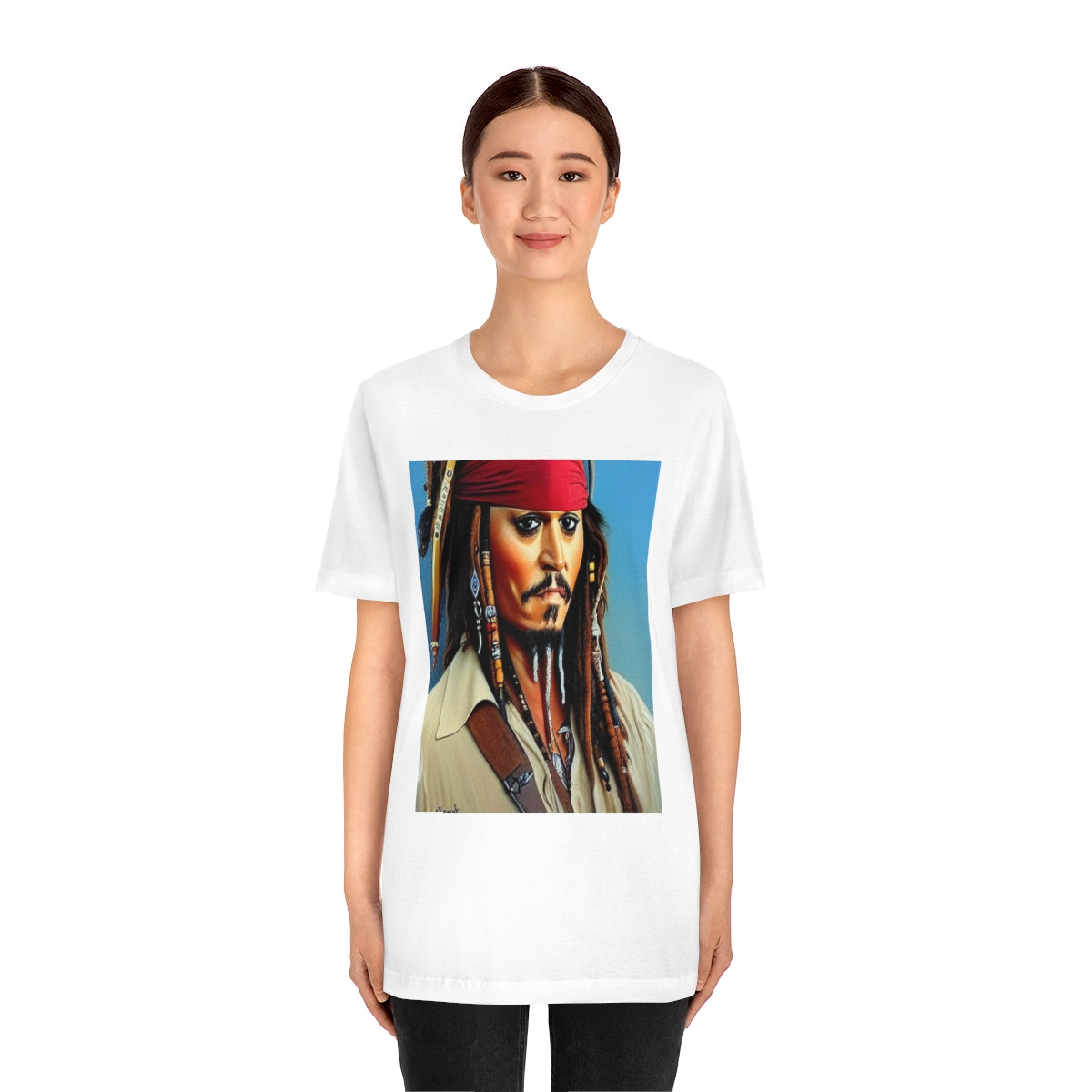 Unisex Jersey Short Sleeve Tee Cap Jack AI Art