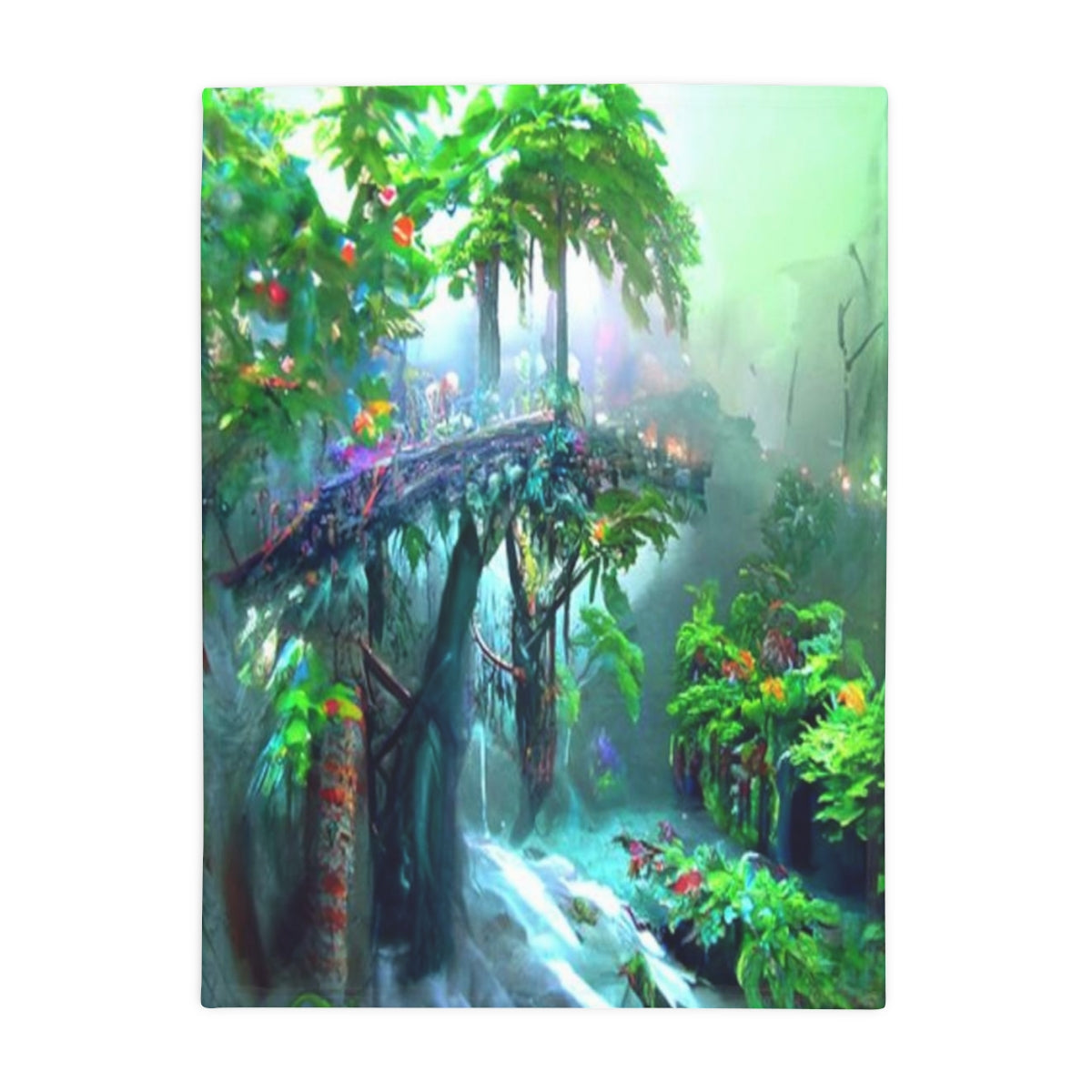 Plush Fleece Blanket Rainforest