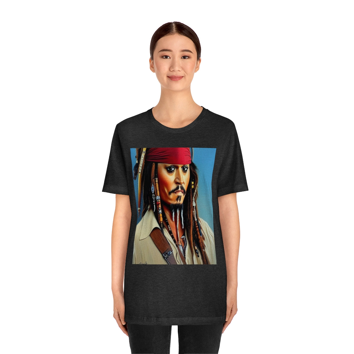 Unisex Jersey Short Sleeve Tee Cap Jack AI Art