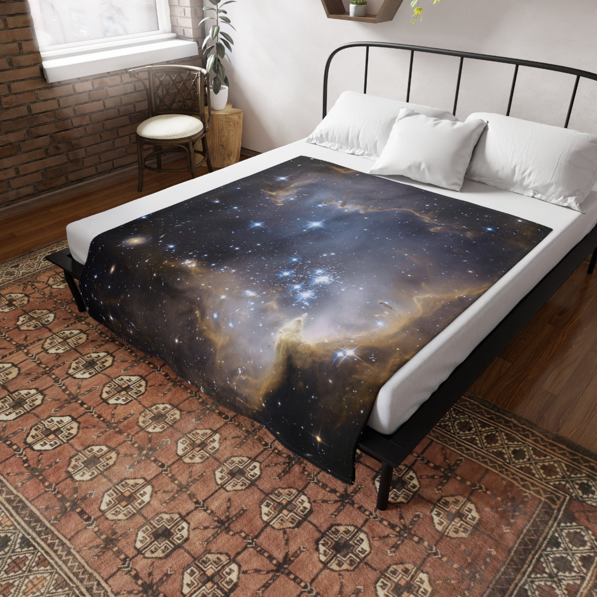 Plush Fleece Blanket Among the Stars