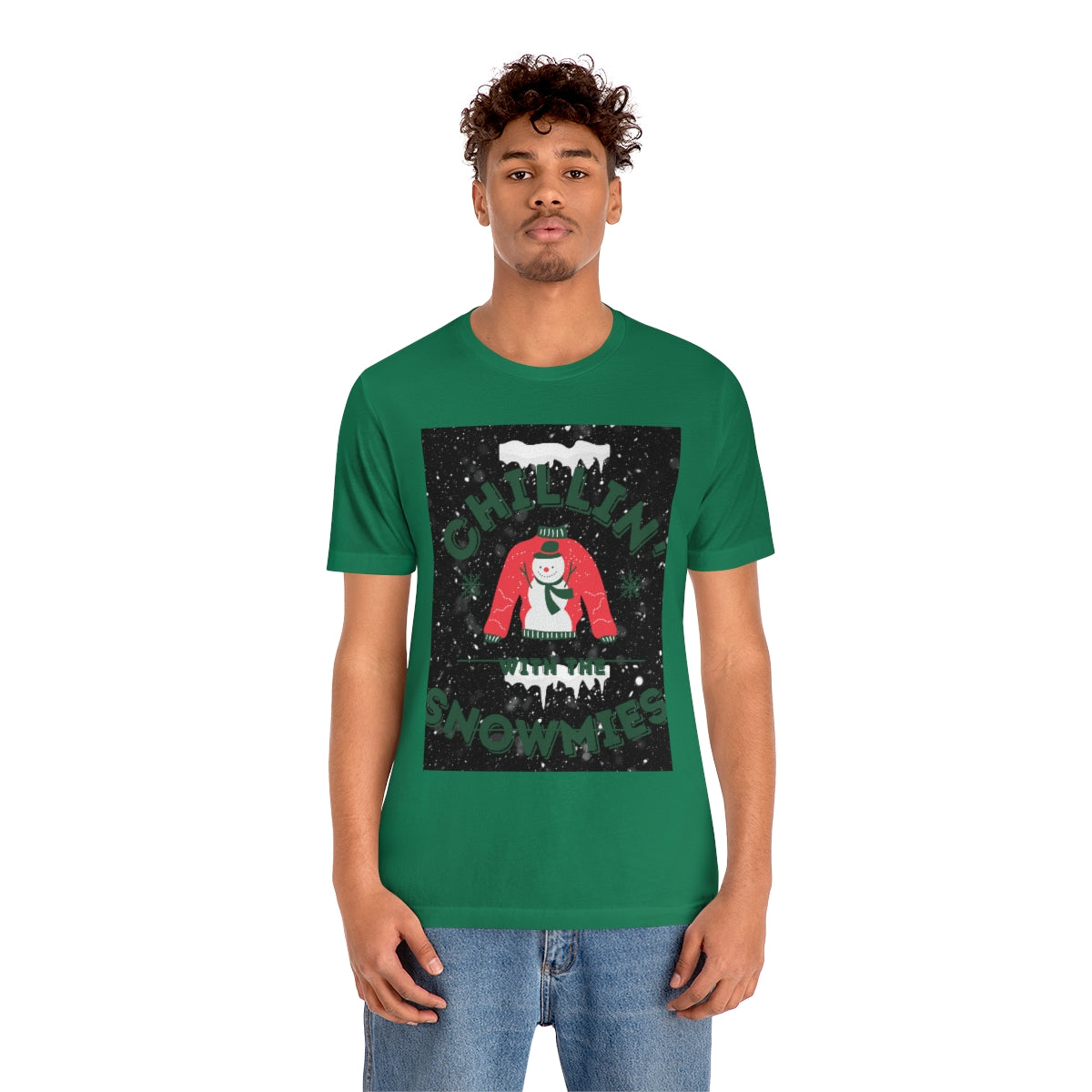 Unisex Jersey Short Sleeve Tee Chillin with the Hommies Xmas shirt